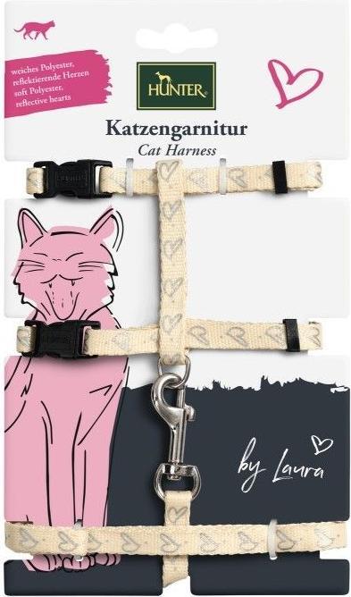 Actual product image Hunter By Laura Cat harness with line - Beige (Cat)