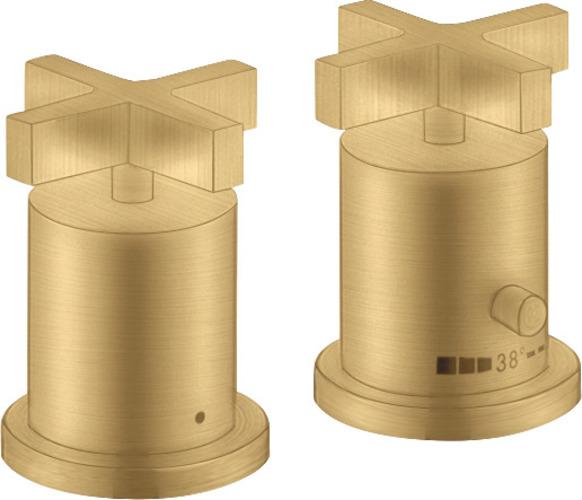Actual product image Axor Citterio 2-hole bath rim thermostat with cross handles