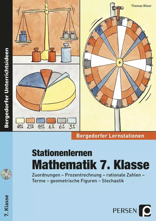 Stationenlernen Mathematik 7. Klasse (Deutsch, Thomas Röser, 2022)