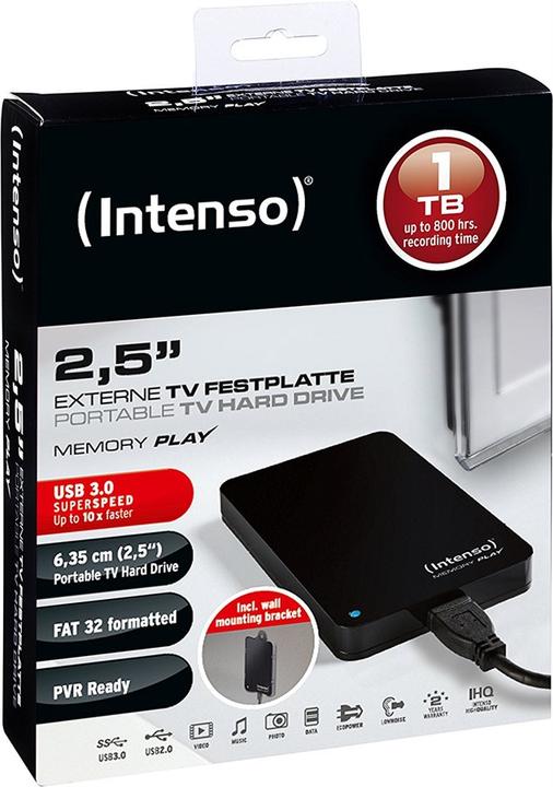 Produktbild Intenso Memory Play - TV-Festplatte (1 TB)