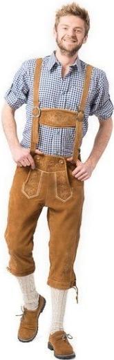 Produktbild PartyChimp Lederhose Markus Lang Braun Grösse L (L)