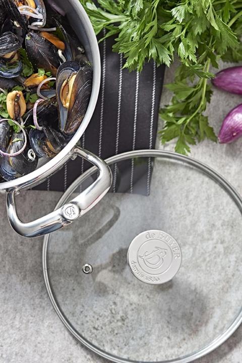 Actual product image de Buyer Roasting pot MILADY grey (28 cm, Casserole + Stewpot, Stainless steel)