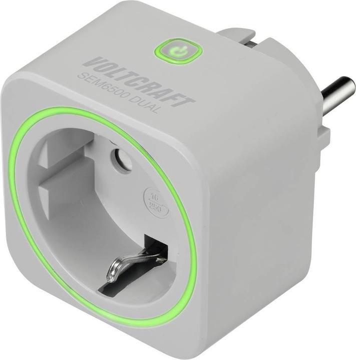 Immagine prodotto Voltcraft SEM6500 DUAL misuratore di costi energetici con presa radiocomandata, esportazione di dati