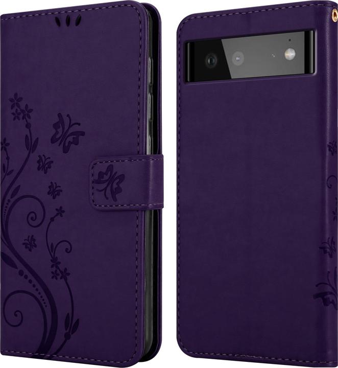 Actual product image Cadorabo Flower Book cover (Google Pixel 6a)