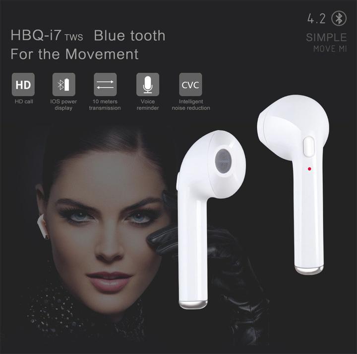 Produktbild PhoneLook Kabellose Kopfhörer i7S TWS Bluetooth 4.2 inkl. Verstau- und Lade Etui (6 h, Kabellos)