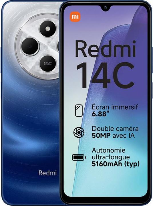 Productafbeelding Xiaomi Redmi 14C (6,88" - 128 GB, 6 GB RAM) Blauw (128 GB, Blauw, 6.88")