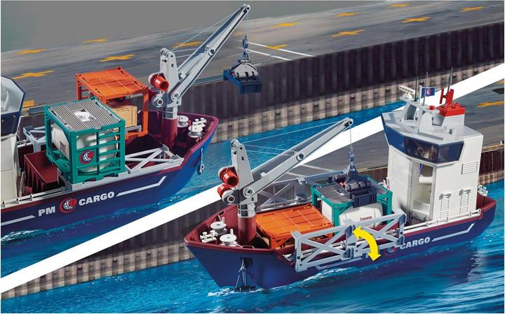 Produktbild Playmobil Grosses Containerschiff mit Zollboot (70769, Playmobil City Action)