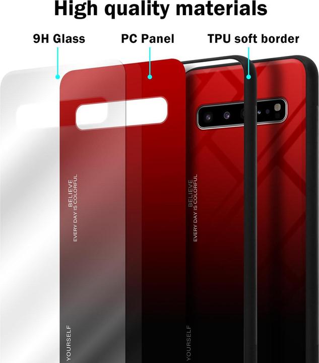 Actual product image Cadorabo TPU 2 colors glass cover (Samsung Galaxy S10 5G)
