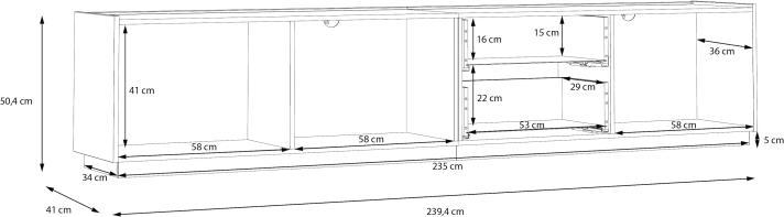 Produktbild Forte Sindi (239.5 x 41 x 50.5 cm)