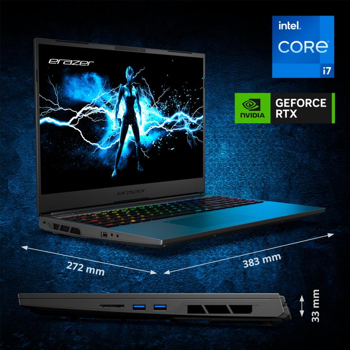 Image du produit Erazer Major X20 RTX 4070 (16", Intel Core i7-14700HX, 16 Go, 1000 Go, DE)
