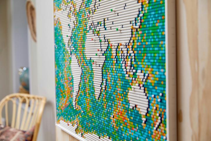 Produktbild LEGO Weltkarte (31203, LEGO Art, LEGO Seltene Sets)