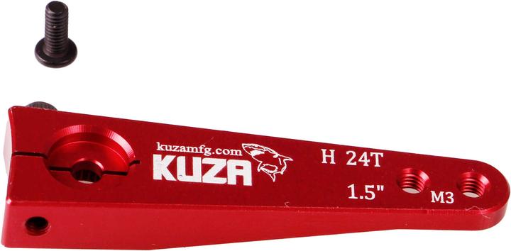 Kuza servohebel 1-arm hitec 24t 38/32mm 1.5" m3 heavy duty v2 aluminium