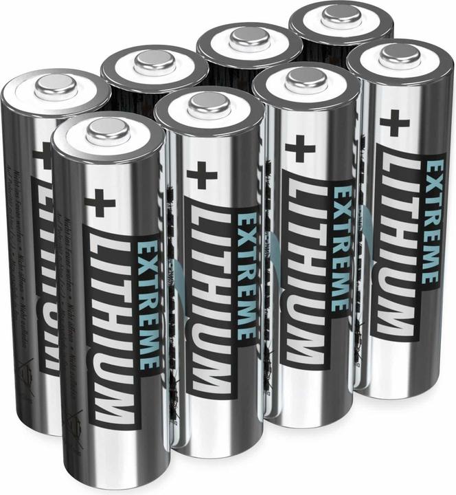 Image du produit Ansmann 4+4 Extreme Lithium AA Mignon LR 6 Big Pack (8 pcs, AA, 2850 mAh)
