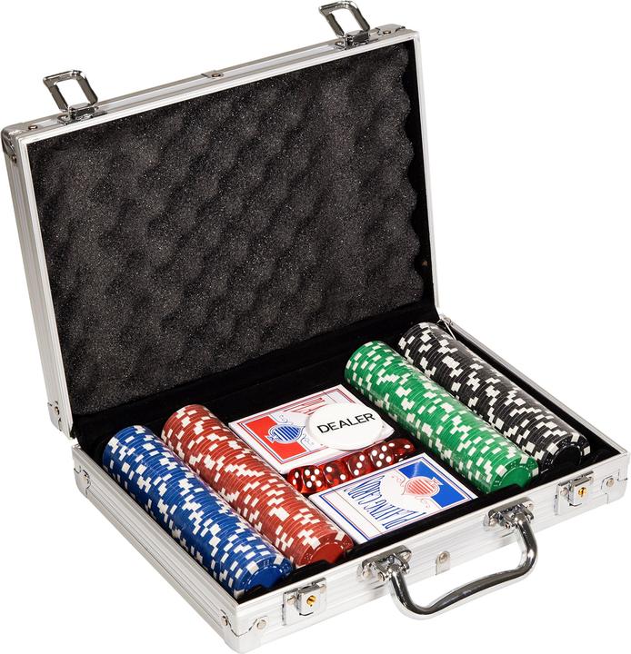 Actual product image Clown games Poker Set Alu Case 200 Pieces (English)