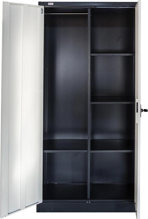 Actual product image Jet-Line Filing cabinet Omsk dark gray-white (90 x 45 x 185 cm)