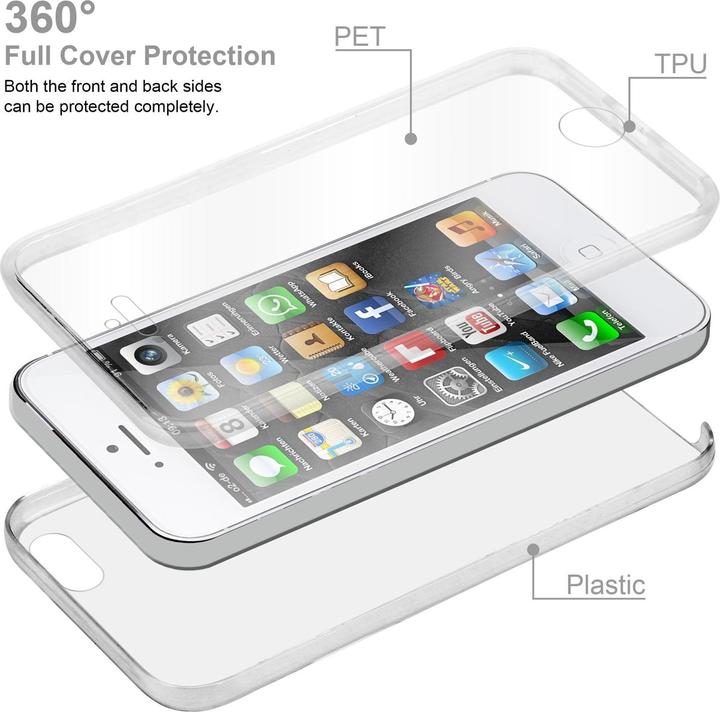 Productafbeelding Cadorabo TPU 360 graden hoesje (Apple iPhone 5)
