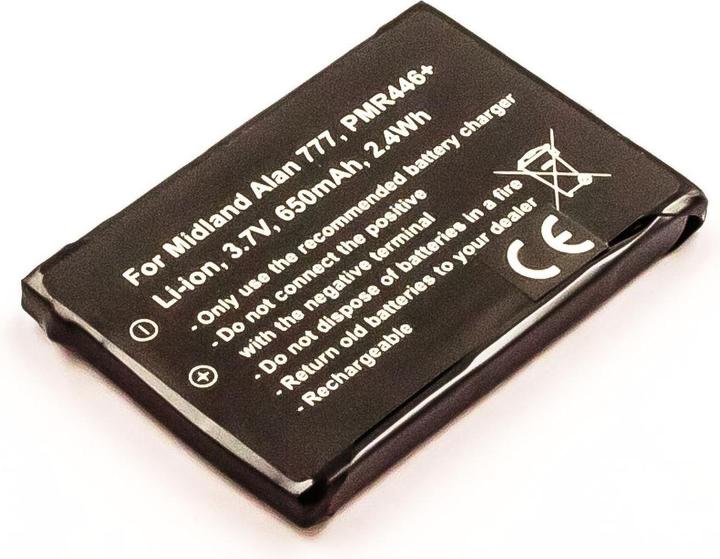Immagine prodotto AGI 78765 - Batteria/Batteria - Nero - ALAN 777 - Ioni di litio (Li-Ion) - 650 mAh - 3 (1 pz., 650 mAh)