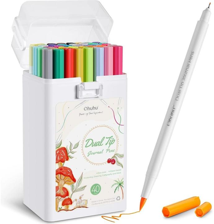 Image du produit Ohuhu Double pointe (Multicolore, 40 x)