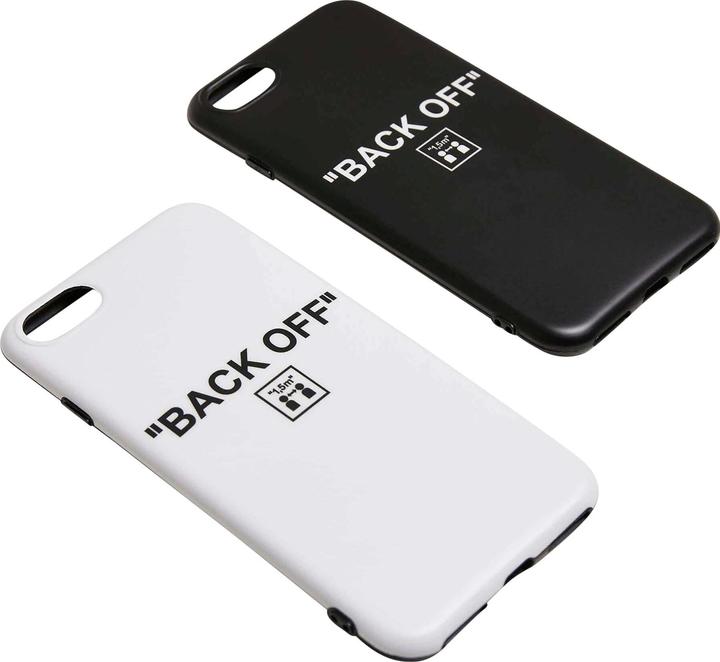 Actual product image Mister Tee Back Off I Phone 6/7/8 Phone Case Set (Apple iPhone 7, Apple iPhone 6, Apple iPhone 8)