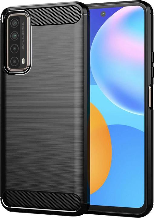 Immagine prodotto Techsuit - Carbon Silicone - Huawei P Smart 2021 - Black (Huawei P Smart (2021))
