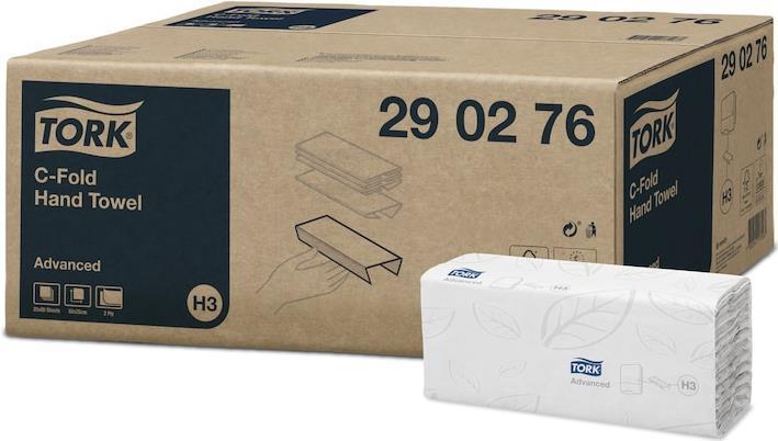 Produktbild Tork Papierhandtücher Lagenfalz Handtucht, 2 lagig (20 x)
