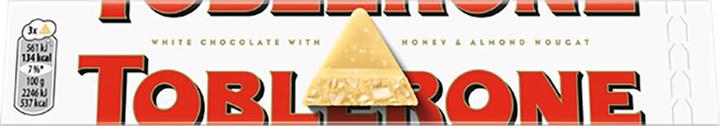 Immagine prodotto Toblerone Swiss White Chocolate with Honey & Almond Nougat (100 g)