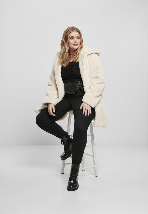Actual product image Urban Classics Ladies Hooded Teddy Coat (M)