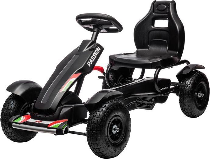 Image du produit Swisshandel24 GoKart, véhicule à pédales, voiture à pédales avec freins à main, véhicule pour enfants avec siège