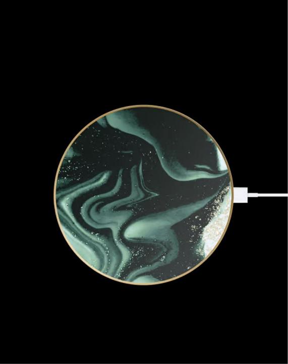 Image du produit iDeal Of Sweden Chargeur universel Golden Olive Marble (10 W)