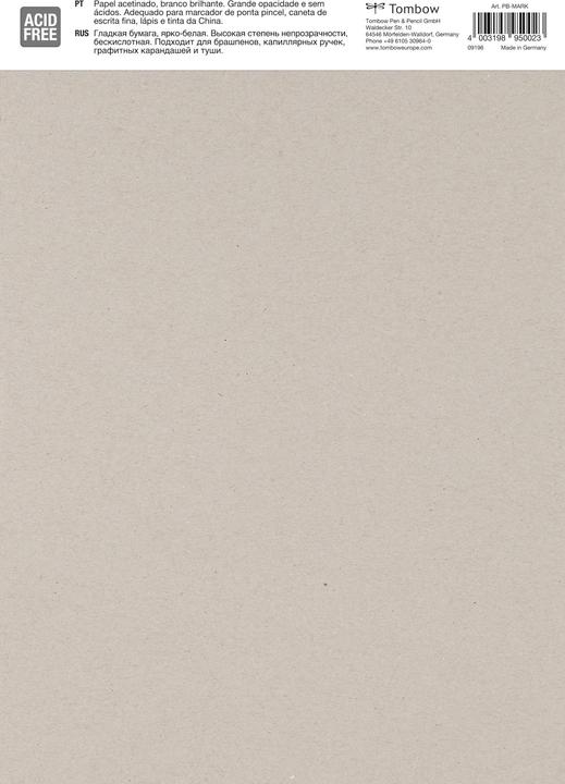 Immagine prodotto Tombow Blocco da disegno Bristol (A4, Nessuna, Copertina morbida)