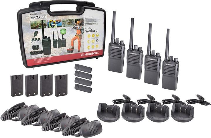 Produktbild Albrecht Funkgerät Tectalk Worker 2 4er Set (10 km)