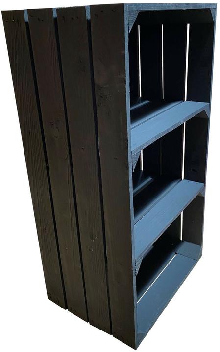 Produktbild Holz Zollhaus Regal Vintage Schwarz 40 x 75 cm (30 x 42 x 75.5 cm)