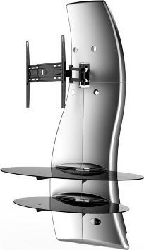 Produktbild Meliconi Ghost Design 2000 Rotation - TV-Wandhalterung - Silbermetallic (63", 30 kg)