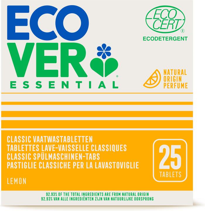Immagine prodotto Ecover Essential Limone (Compresse, 25 Cicli di lavaggio)