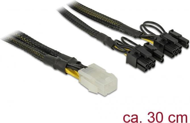 Produktbild Delock 6Pin auf 2x 8Pin oder 2x 6Pin Stromadapter