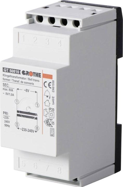Actual product image Heidemann Bell transformer 8V 1A