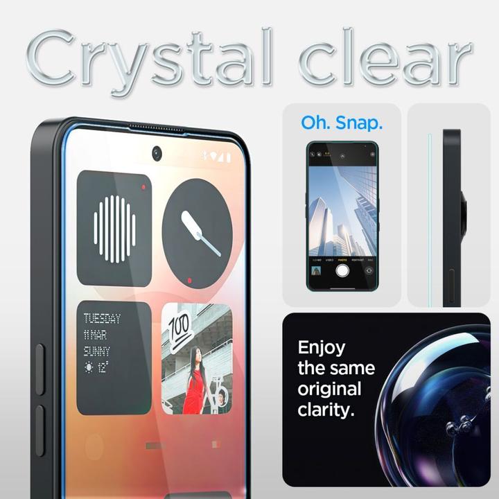 Actual product image Spigen - Glas.tR EZ-FIT - Nothing Phone (3a) / (3a) Pro - Clear (1 Piece, Nothing Phone (3a) Pro, Nothing Phone (3a))