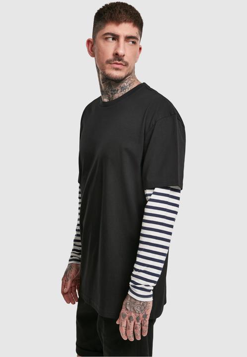 Image du produit Urban Classics Oversized Double Layer Striped LS Tee (XL)