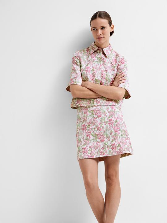 Image du produit Selected Femme Minijupe jacquard fleurie (34)