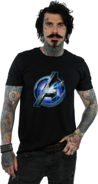 Immagine prodotto Avengers Endgame Glowing Logo Maglietta Uomo (XL)