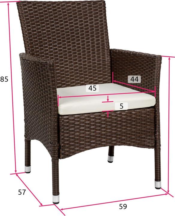 Produktbild tectake 2 Rattansessel