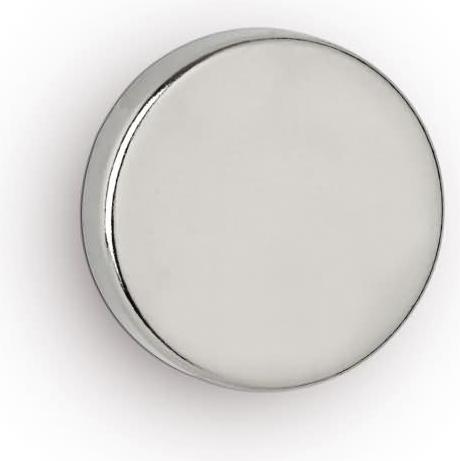 Image du produit Maul aimant disque néodyme, 20 mm, force d'adhérence : 6,2 kg, argent (4 x)