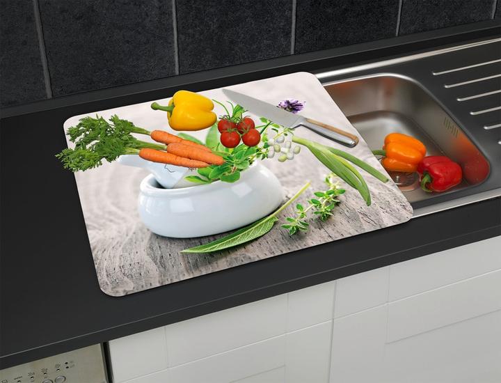 Image du produit Wenko Plaque multi Jardin potager, pour plaques de cuisson vitrocéramiques, planche à découper