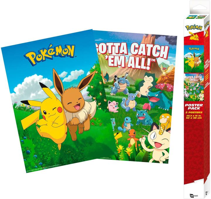 Produktbild GB Eye Pokemon Set 2 Chibi Posters Environments (52x38)