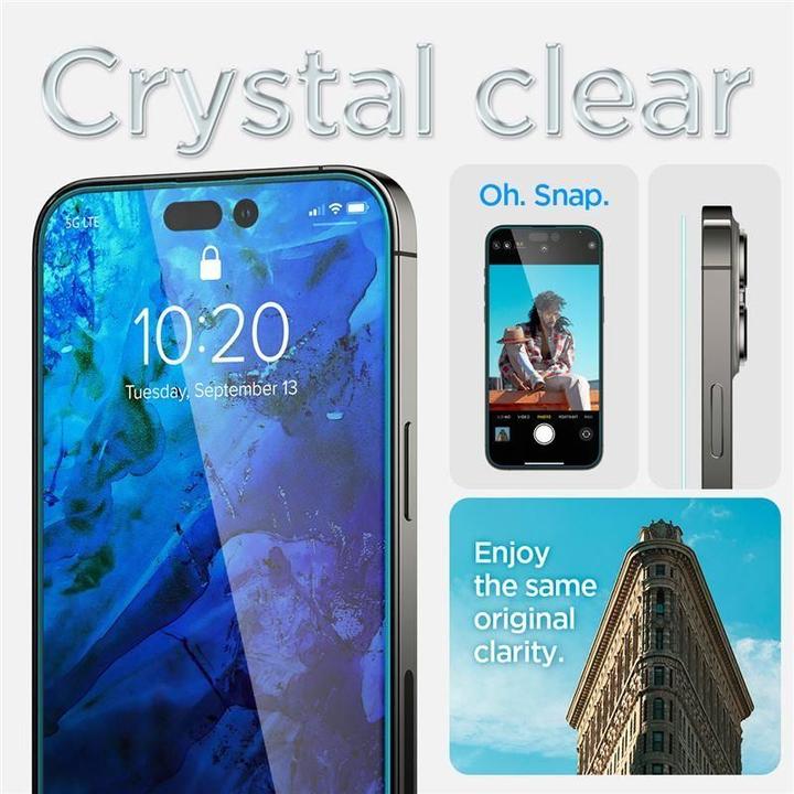 Actual product image Spigen Glass.tR EZ Fit (2 Piece, Apple iPhone 14 Pro Max)
