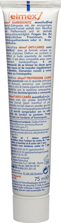Produktbild Elmex Kariesschutz mentholfrei (75 ml)