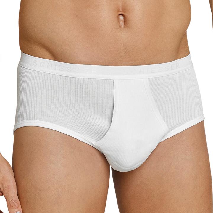 Produktbild Schiesser 4er Pack Original Classics Doppelripp Sportslip mit Eingriff (XXL, 4er Pack)