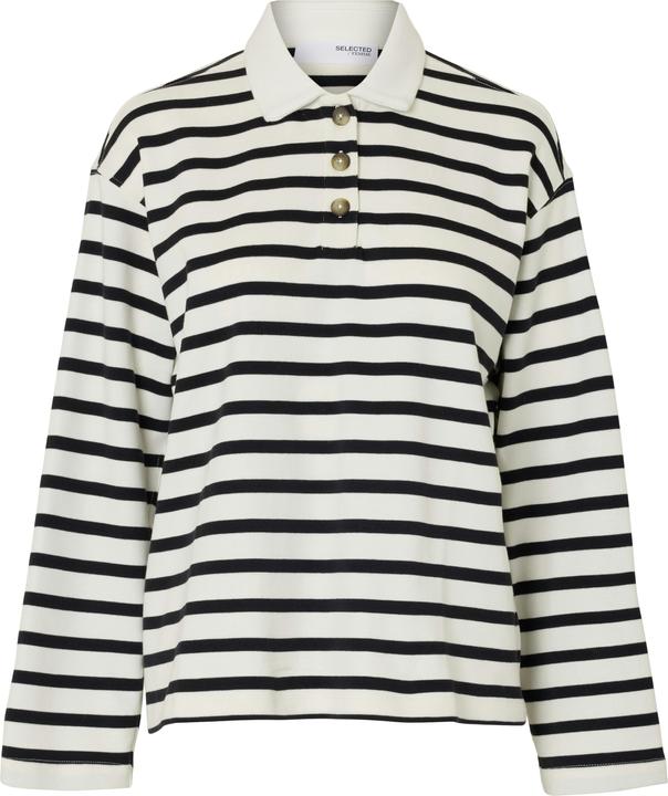 Produktbild Selected Femme Streifen Langarm-Poloshirt (XS)