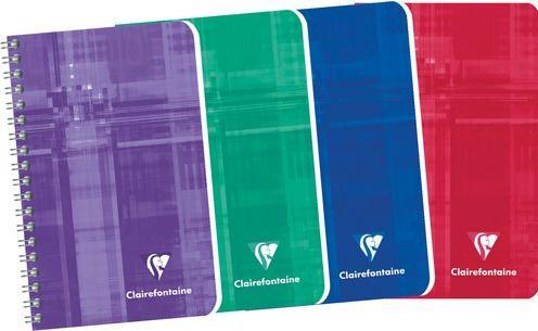 Actual product image Clairefontaine Spiral notebook (7.5 x 12 cm, Checked, Hardcover)