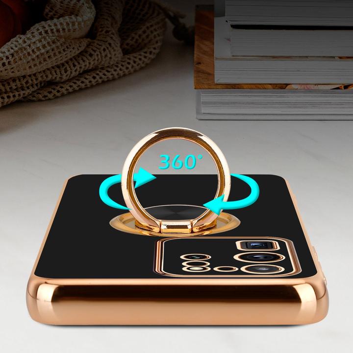 Produktbild Cadorabo Hülle für Samsung Galaxy S20 ULTRA im TPU mit Kameraschutz und Ring LM089 Style (Samsung Galaxy S20 Ultra)